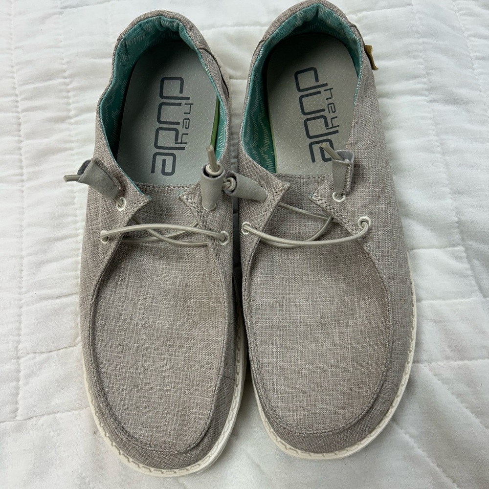 Hey Dude Women's Gray Loafers